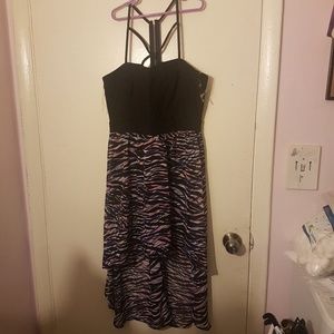 Charlotte Russe zebra print party dress